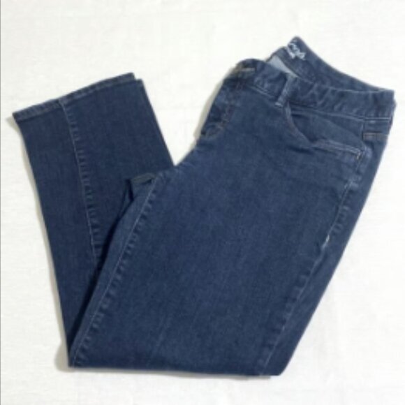 TOMMY HILFIGER Women's Spirit Crop Blue Denim Jeans Size 8 - Picture 3 of 7
